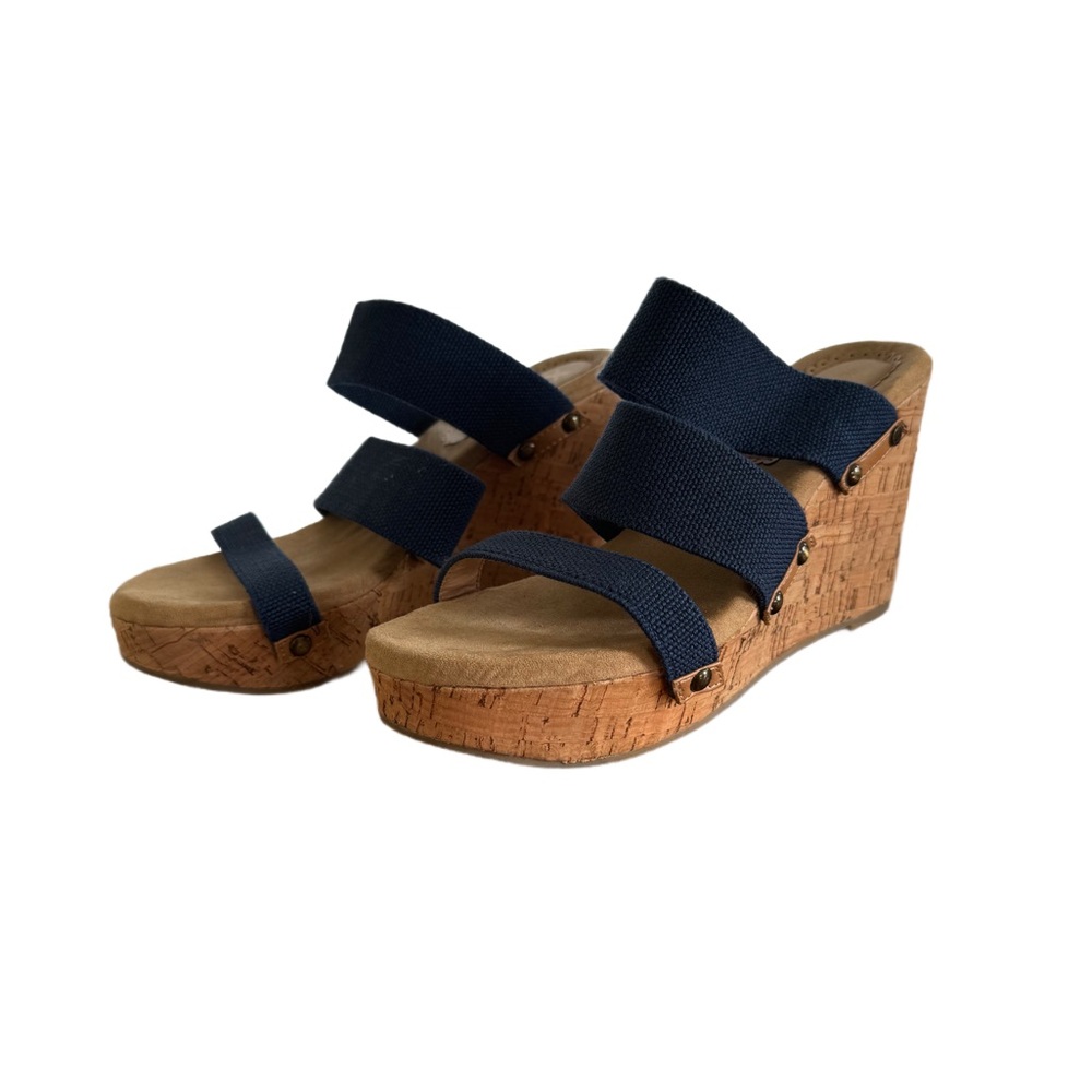 XOXO Cork Wedge 4” Heels Size 7